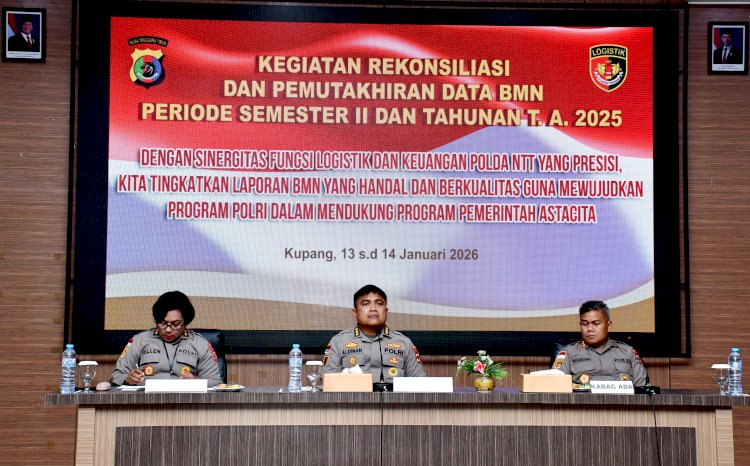 Polda NTT Gelar Rekonsiliasi dan Pemutakhiran Data BMN Semester II dan Tahunan T.A. 2025
