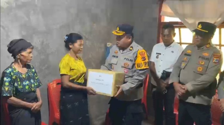 Sentuhan Kepedulian di Tengah Duka: Kapolda NTT Salurkan Bantuan Sosial untuk Keluarga Siswa SD di Ngada