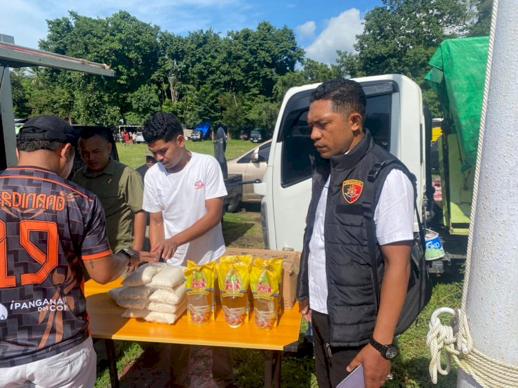 Polres Nagekeo Gelar Gerakan Pangan Murah dan Operasi Pasar, Pastikan Keamanan & Stabilisasi Harga Jelang HBKN