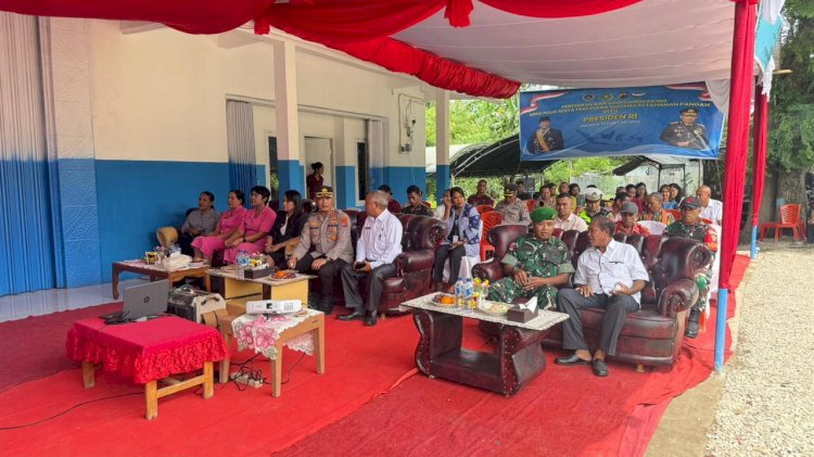 Peresmian SPPG Polri dan Gudang Ketahanan Pangan Nasional Digelar Virtual, Polres Malaka Ikuti Ground Breaking