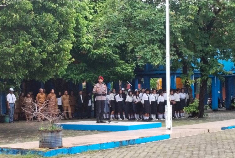 Ditres PPA-PPO Polda NTT Edukasi Pelajar SMK 3 Kupang Lewat Upacara Bendera, Tekankan Bahaya Bullying hingga TPPO