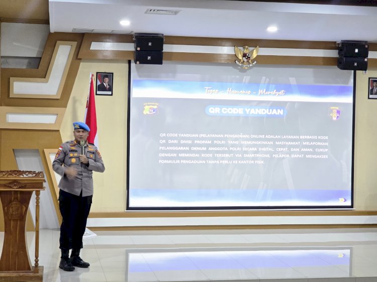Kabidpropam Polda NTT Sosialisasikan QR Code Yanduan Online kepada Mahasiswa Unwira Kupang
