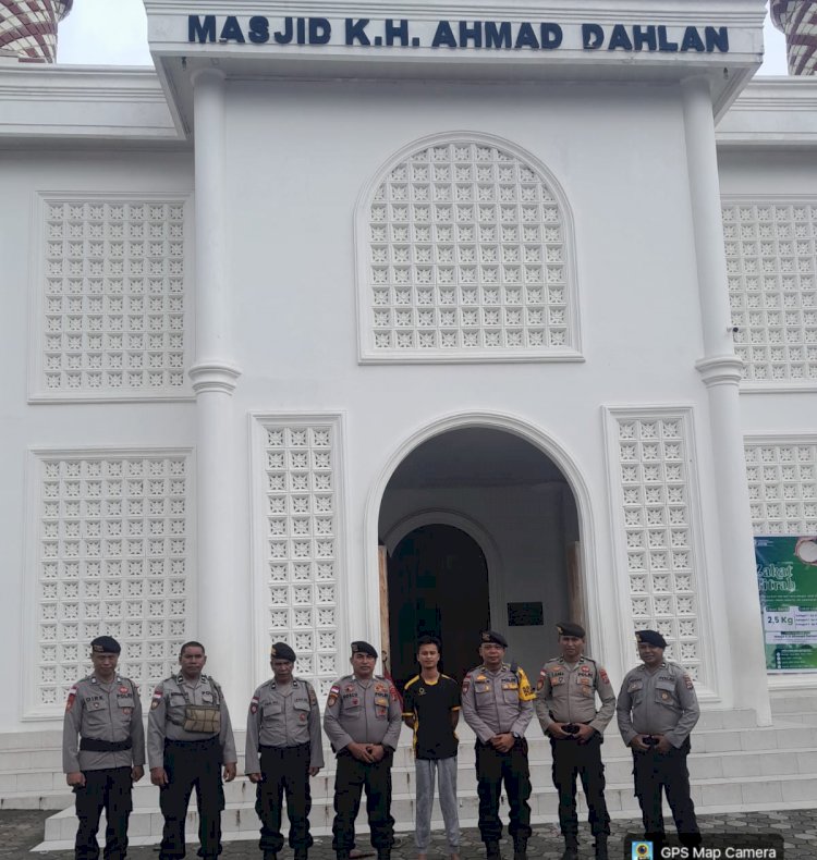 Subsatgas Pam Ibadah Ops Ketupat Turangga 2026 Gelar Patroli di Masjid Ahmad Dahlan Kupang