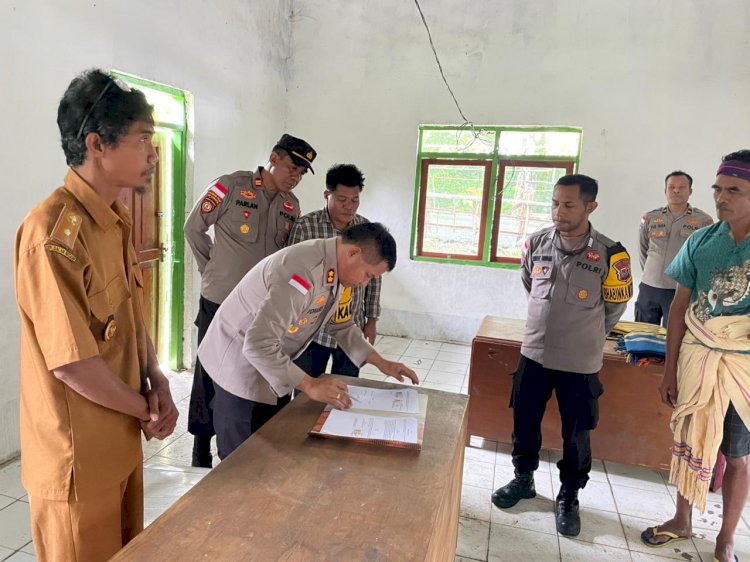 Usai Penanda Tanganan Hibah Tanah, Pospol Umbu Ratu Nggay Tengah Siap Dibangun