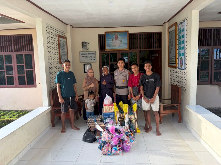 Merajut Toleransi di Batas Negeri, Brigpol Paesal Berbagi Kebahagiaan Bersama Anak Panti di Atambua