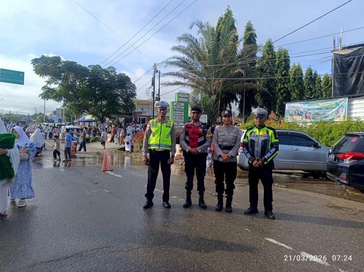 Ops Ketupat Turangga 2026: Polda NTT Kerahkan 377 Personel Beri Pelayanan Pengamanan Salat Idul Fitri di 29 Titik Kota Kupang