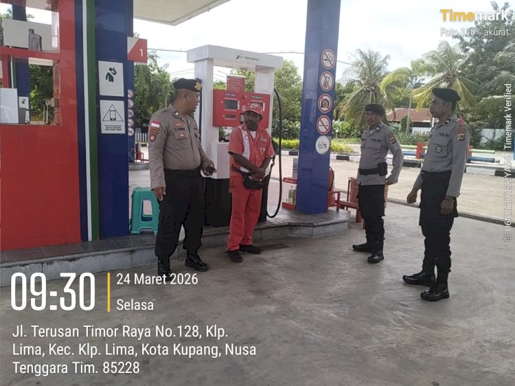 Ops Ketupat Turangga 2026: Subsatgas Pam Obvit Polda NTT Intensifkan Patroli, Objek Vital