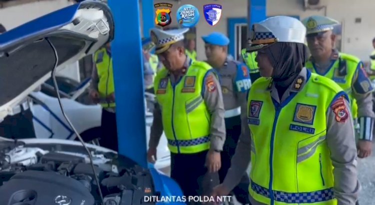 Apel Konsolidasi dan Pengecekan Kendaraan, Ditlantas Polda NTT Siap Amankan Perayaan Paskah 2026