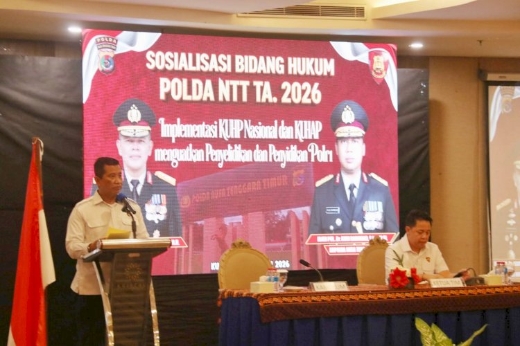 Polda NTT Gelar Sosialisasi KUHP Nasional dan KUHAP, Perkuat Kualitas Penyelidikan dan Penyidikan