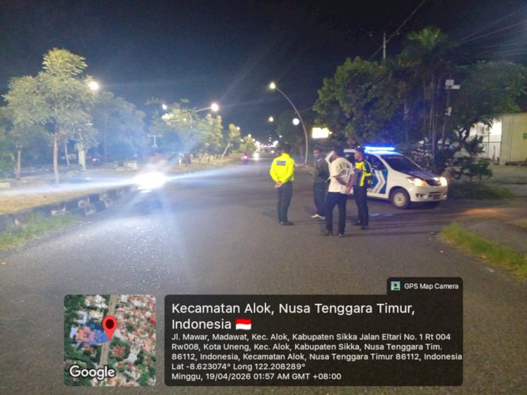 Respons Cepat Layanan 110, Polres Sikka Tertibkan Balap Liar di Jalan Eltari
