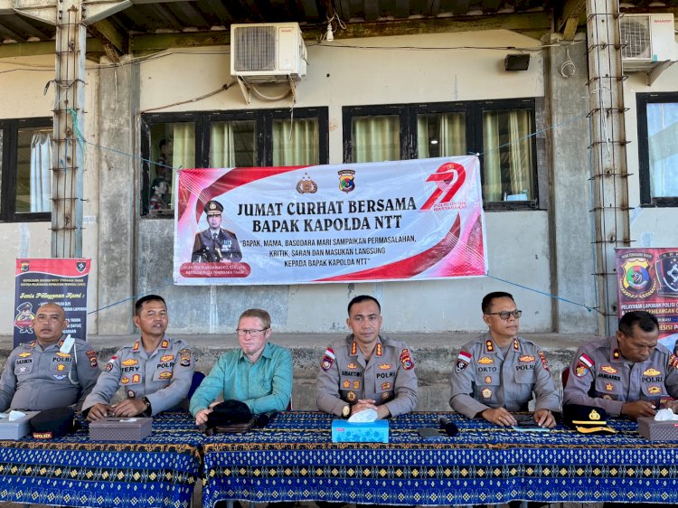 Jumat Curhat Polda NTT di Maulafa, Warga dan Pelajar Antusias Sampaikan Aspirasi