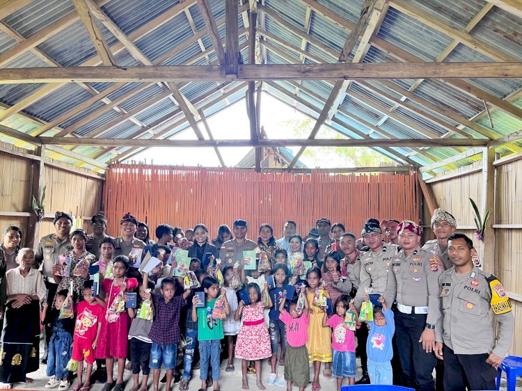 Kapolres Sumba Barat Dorong Warga Gunakan 110, Pesan Kamtibmas Disampaikan Lewat Minggu Kasih