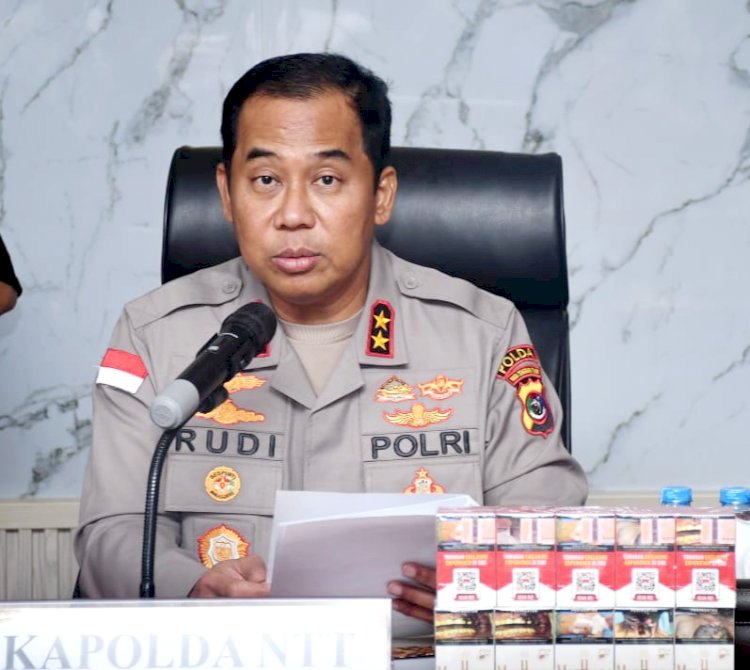 Kapolda NTT Pimpin Langsung Konferensi Pers, Jaringan Rokok Ilegal Internasional di Perbatasan RI-RDTL Berhasil Dibongkar