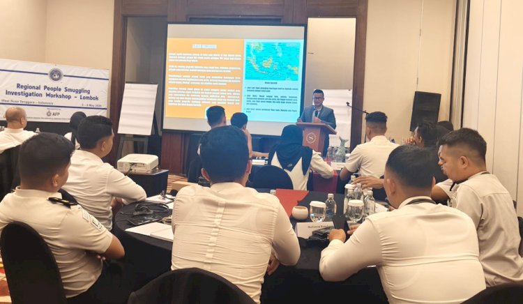 Perkuat Sinergi Penanganan Kejahatan Lintas Negara, Narasumber dari Polda NTT Paparkan Studi Kasus People Smuggling di Workshop Internasional Senggigi