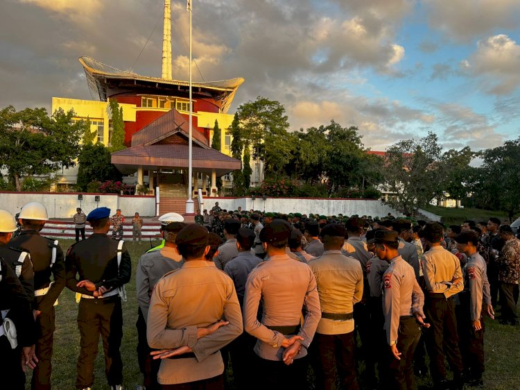 Dirpamobvit Polda NTT Pastikan Pengamanan RI 2 di Rote Ndao Siap, Apel Gelar Pasukan Digelar Libatkan TNI-Polri dan Instansi Terkait