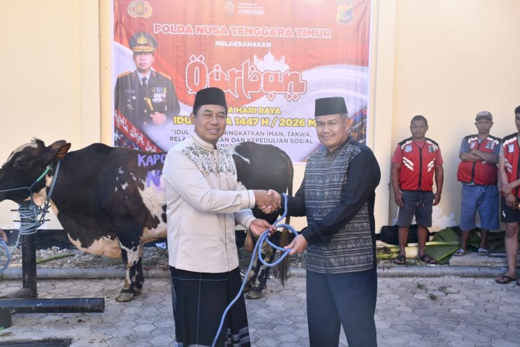 Kapolda NTT Pimpin Penyaluran 148 Hewan Kurban Idul Adha 1447 H untuk Masyarakat di NTT