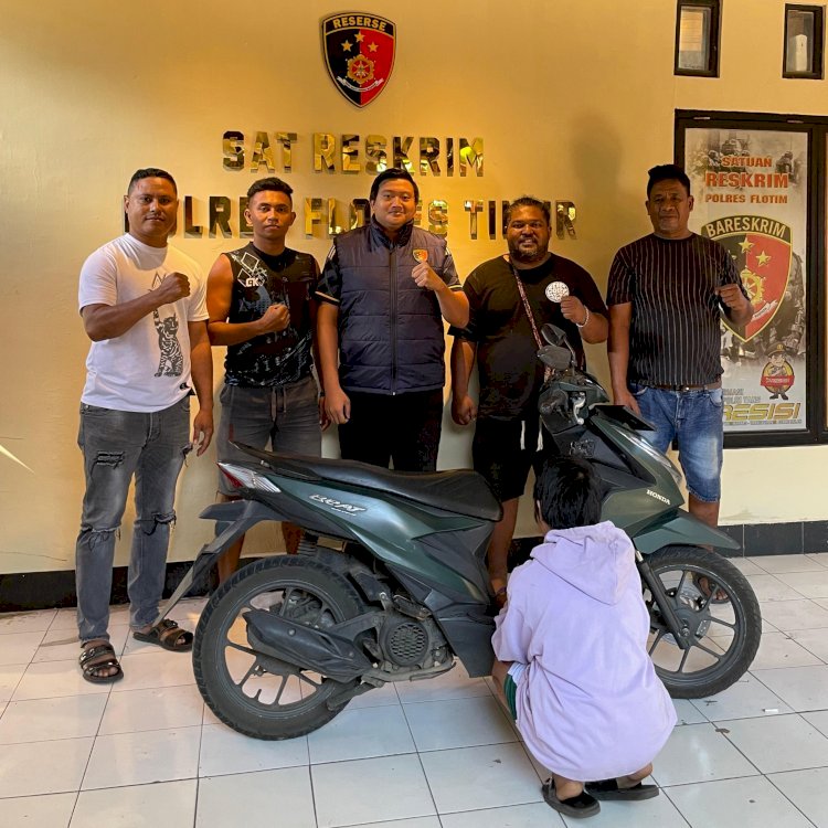 Polres Flores Timur Buktikan Komitmen Jaga Kamtibmas, Kasus Curanmor Terungkap dalam Sehari