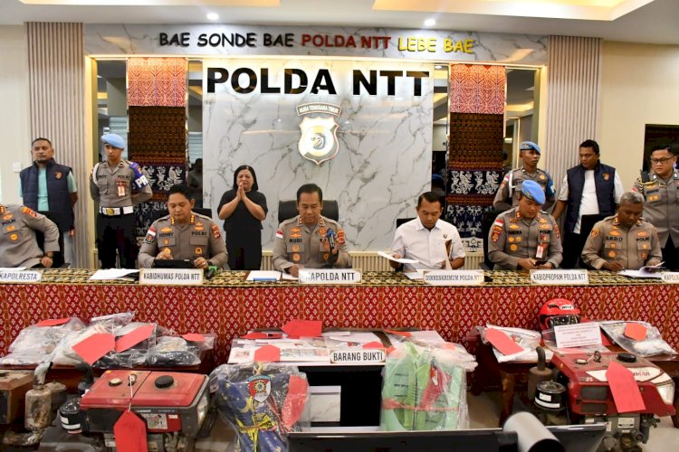 Polda NTT Ungkap 76 Kasus Kejahatan Konvensional, Kapolda Tegaskan Tidak Ada Ruang bagi Pelaku Kriminal