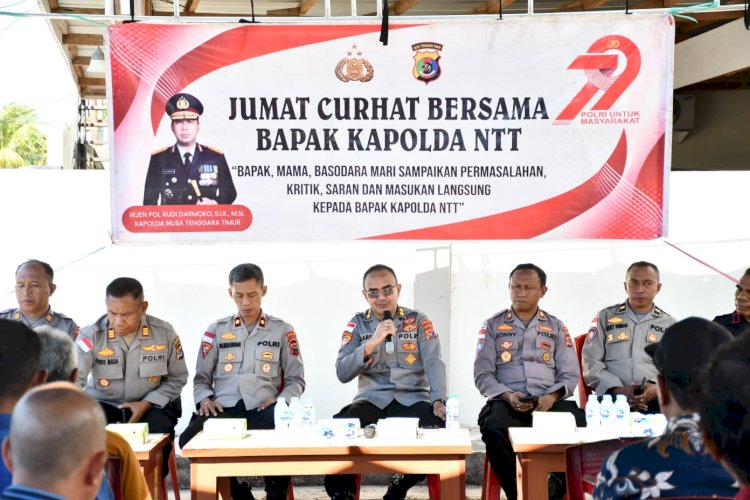 Jumat Curhat Polda NTT di Oebufu, Warga Apresiasi Kinerja Bhabinkamtibmas dan Sampaikan Aspirasi Kamtibmas