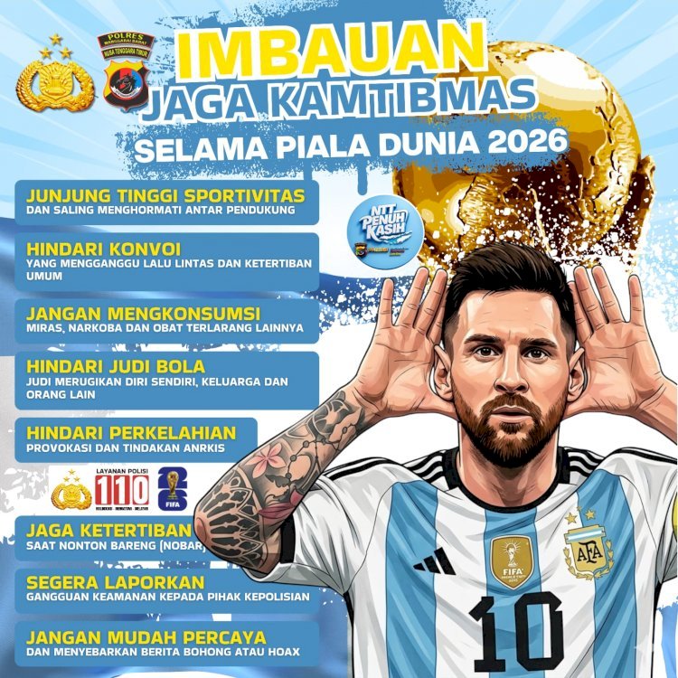 Sambut Piala Dunia 2026, Polres Manggarai Barat Ajak Warga Jaga Kamtibmas dan Junjung Sportivitas