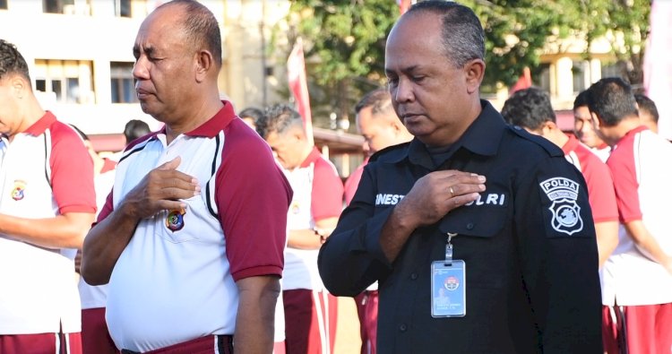 Sambut HUT ke-80 Bhayangkara, Seluruh Anggota Polda NTT Ikuti Latihan USEFT Massal