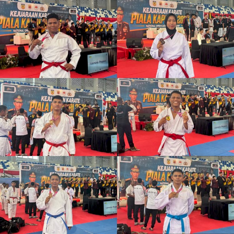 Tim Karate Polda NTT Torehkan Prestasi Gemilang pada Kejurnas Open Turnamen Karate Kapolri Cup 2026
