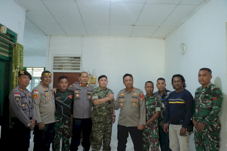 Kapolres Alor Perkuat Sinergitas dengan Kodim 1622/Alor Melalui Kunjungan Silaturahmi