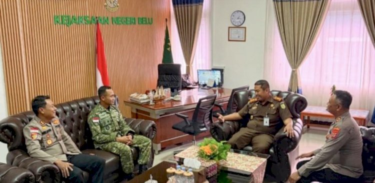 Perkuat Sinergi di Perbatasan RI–RDTL, Kapolres Belu dan Kapolres Malaka Bangun Soliditas Bersama TNI dan Kejaksaan