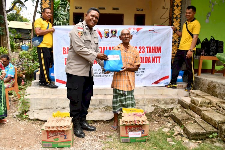 23 Tahun Anniversary Letting 22/27 TFTT Polda NTT, Salurkan Bansos untuk Warga Batakte dan Berikan Tali Asih kepada Keluarga Rekan Seangkatan