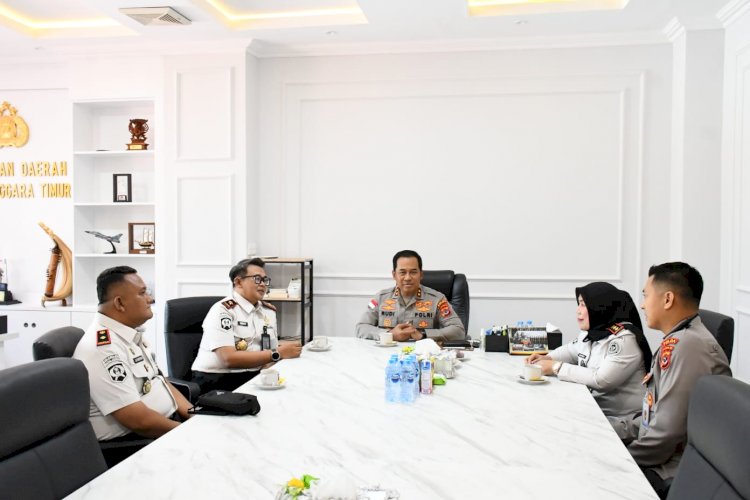Kapolda NTT Terima Silaturahmi Kakanwil Ditjenpas NTT, Perkuat Kolaborasi