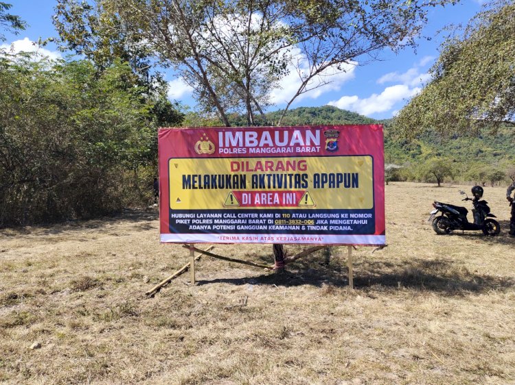 Cegah Bentrokan Susulan, Polres Manggarai Barat Larang Warga Rareng dan Mbehal Beraktivitas di Lahan Sengketa