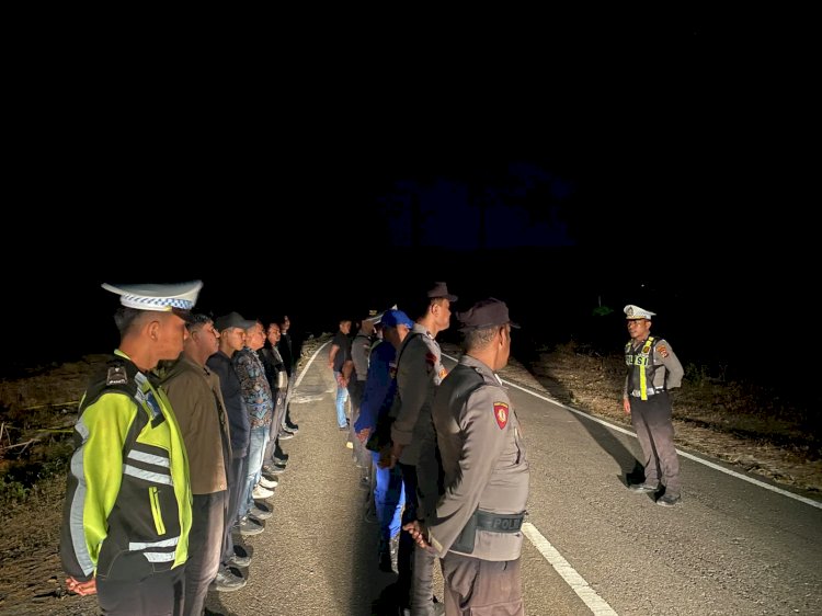 Patroli dan Cipta Kondisi Polres Manggarai Barat Pastikan Situasi Pasca Konflik Ulayat Rareng-Mbehal Tetap Kondusif