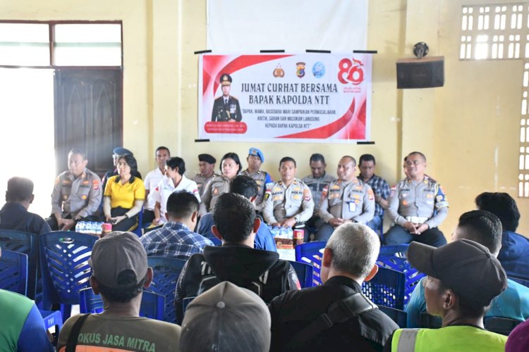Jumat Curhat Polda NTT di Sikumana, Warga Sampaikan Apresiasi Call Center 110 dan Keluhan Kamtibmas