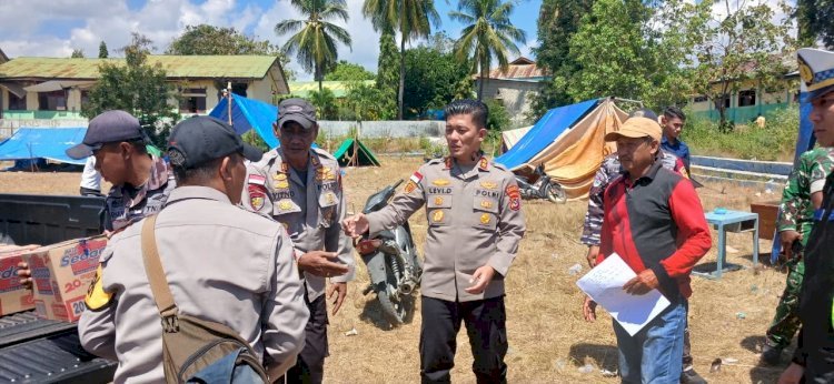 Kapolres Manggarai Turun Langsung Pantau Pengungsi Gempa di Reok, Pastikan Bantuan dan Keamanan Terpenuhi