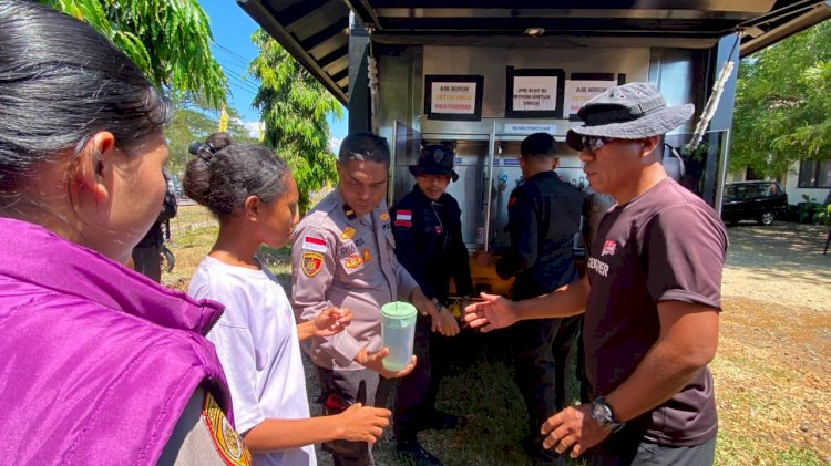 Kapolda NTT Kerahkan Water Treatment, Pastikan Korban Gempa Mbay Mendapat Akses Air Bersih