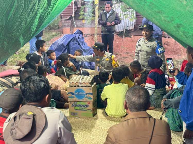 Menembus Duka Kuwus: Jejak Kemanusiaan Polsek Kuwus di Tengah Guncangan Gempa Kampung Ntalung
