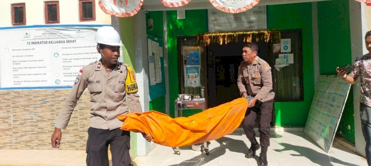 Bahu-Membahu untuk Masyarakat, Polres Manggarai Bantu Benahi Puskesmas Lao