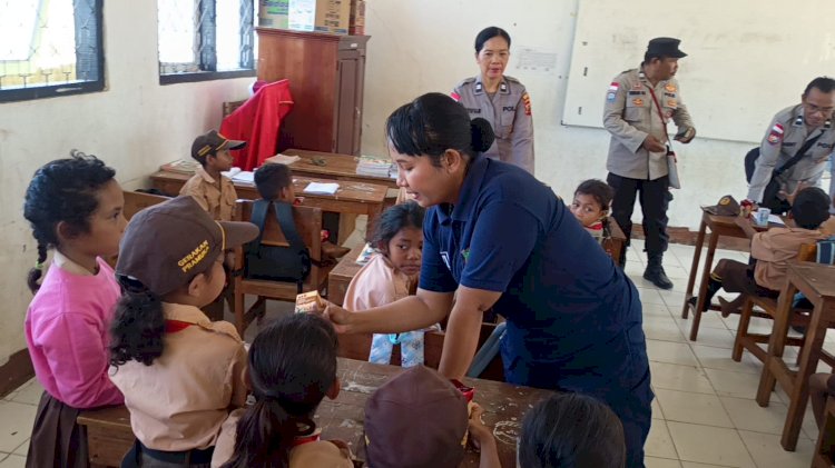 Bukan Hanya Pulihkan Luka, Polres Mabar Rawat Mental dan Kesehatan Anak Pascagempa