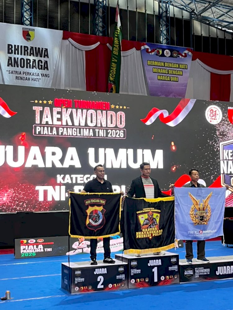 Ukir Prestasi Nasional, Taekwondo Polda NTT Raih Juara Umum II Piala Panglima TNI 2026