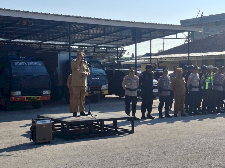 Sinergi Pemkab dan Aparat Keamanan, Bupati Sumba Barat Pimpin Apel Pasca Insiden di Mapolres