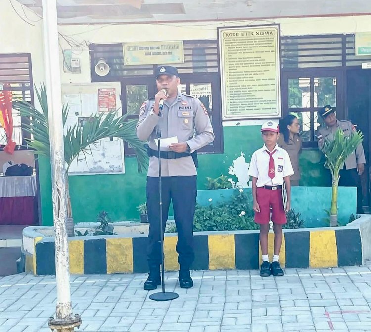 Polda NTT Gelar Police Goes to School di SD Inpres Oetete 3: Tanamkan Disiplin dan Cegah Bullying Sejak Dini