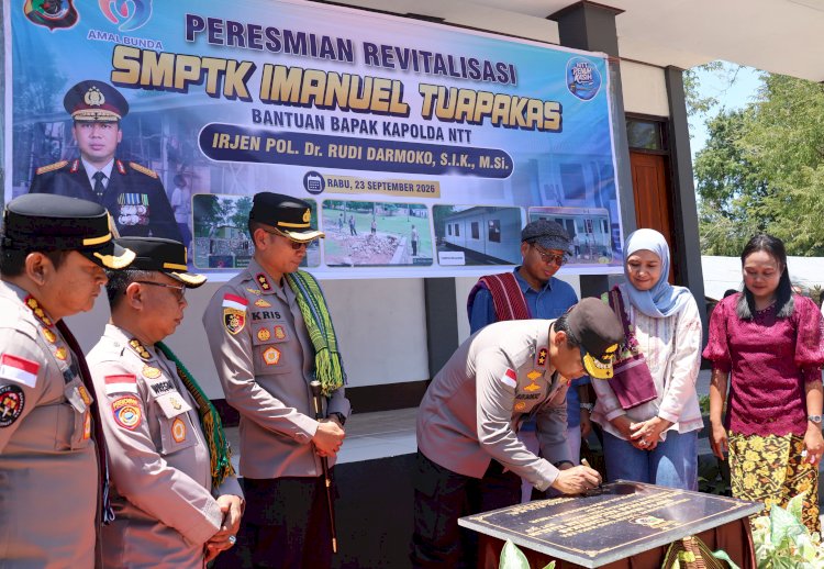 Wujud Nyata Kepedulian Pendidikan di NTT, Kapolda NTT Resmikan Revitalisasi SMPTK Imanuel Tuapakas