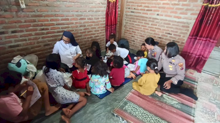 Lima Hari Menyapa dari Titik ke Titik, Polres Manggarai Barat dan IASI Jangkau 1.358 Warga Pascagempa