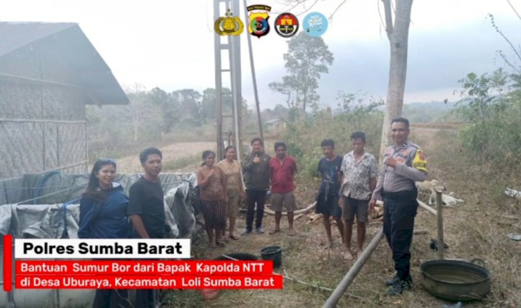 Mesin Bor Mulai Beroperasi, Harapan Air Bersih Warga Gollu Loloka Akhirnya Diwujudkan Kapolda NTT