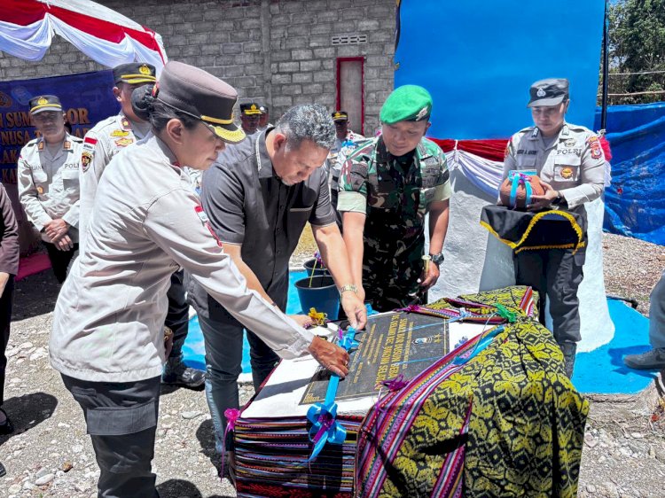 Atasi Solusi Air Bersih di Perbatasan, Kapolda NTT Bangun Sumur Bor untuk 203 KK di Desa Oelami TTU
