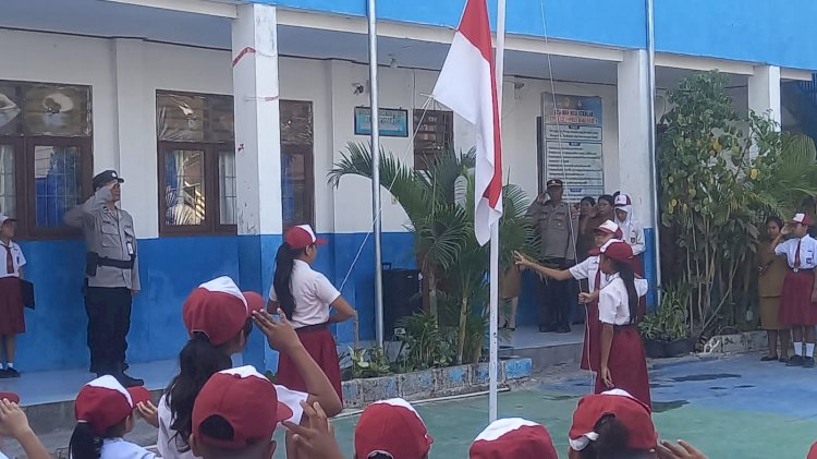 Ditbinmas Polda NTT Hadir di SDI Bakunase 1, Tanamkan Kesadaran Hukum dan Cegah Perundungan Sejak Dini