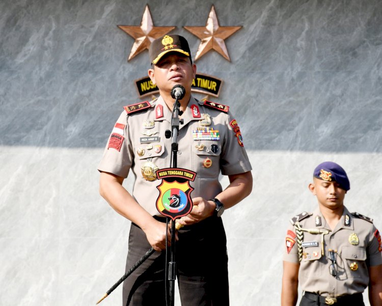 Pimpin Apel Pagi Perdana, Kapolda NTT Tekankan Disiplin, Prestasi, dan Pelayanan Humanis kepada Masyarakat
