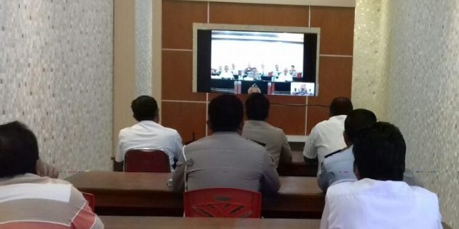 Kapolri Pimpin Video Conference Jelang Hari Raya Idul Adha 1438 H
