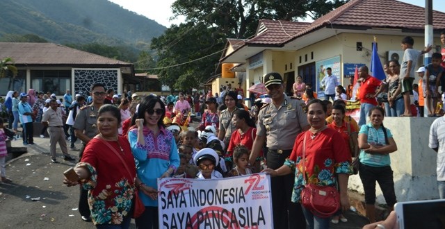 Karnaval Budaya Meriahkan HUT Kemerdekaan RI Ke 72 di Kabupaten Flores Timur