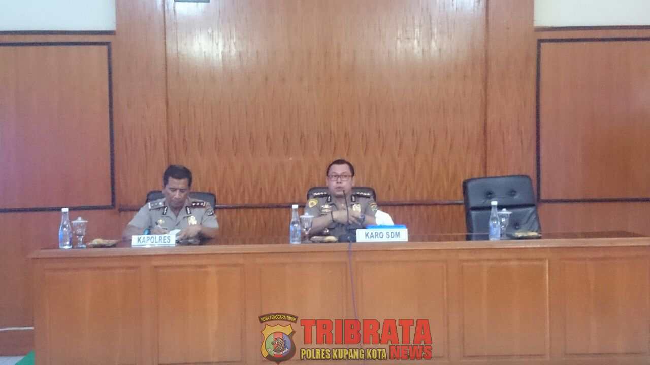 Sinkronisasi data personil Biro SDM Polda NTT gelar supervisi di Polres Kupang Kota